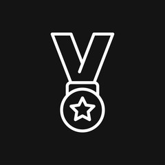 Medal icon, vector logo, medal symbol for your web site