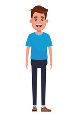 young man avatar cartoon character