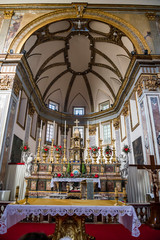 Fototapeta na wymiar Interior of Basilica of San Paolo Maggiore in Naples, Italy