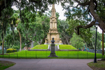 Confederate memorial in Forsyth Park