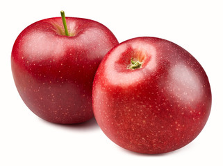 Red apple isolated on white