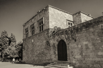 Fototapeta na wymiar RHODOS, GREECE, The Palace of the Grand Master of the Knights of Rhodes