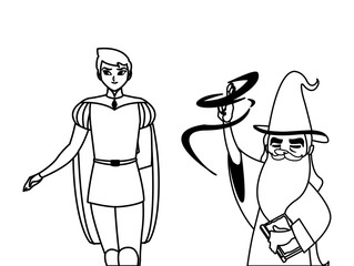 prince charming and wizard of tales characters