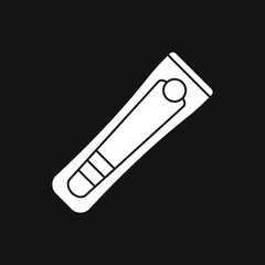 Nail clippers icon logo, illustration, vector sign symbol for design