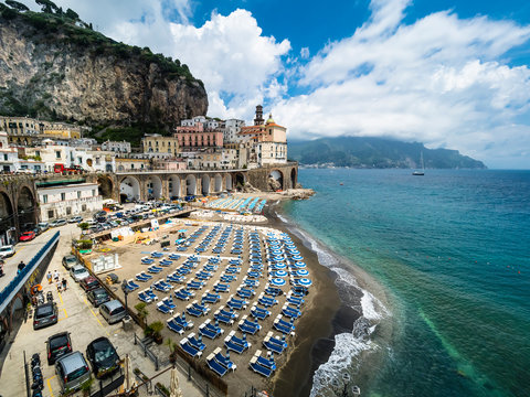 Italy, Campania, Amalfi Coast, lido of Atrani