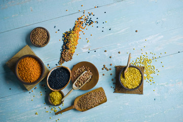 Variety of lentils