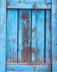 background of boards, blue grunge texture, wooden backdrop.
