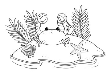 Summer and vacation icon set design