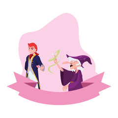 prince charming and witch of tales character