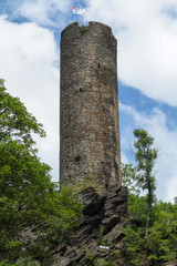 Fototapeta na wymiar Old ruins of the Neuberg castle