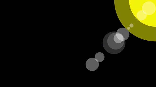 Sunshine icon animation with black background. Icon design. Animation with Alpha (transparent background) for easy use in your video! Format: QuikTime. Channels: RGB+Alpha. Video Codec: Apple ProRes