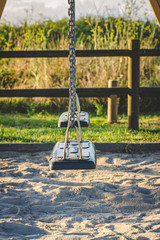 swings isolated in the park