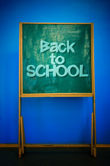 Welcome back to school Blackboard in class at school.