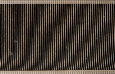 Close-up of old car air filter