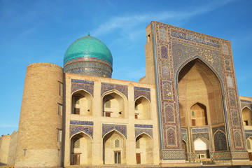 Ancient Mir-i arab Madrasa in Bukhara, Uzbekistan