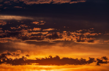 Fototapeta na wymiar Beautiful sunset with clouds and sun background