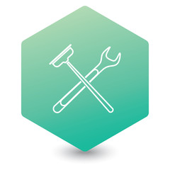 Plumbing work symbol icon
