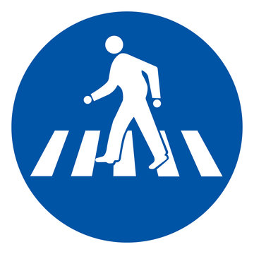 Walk-Way Symbol Sign, Vector Illustration, Isolate On White Background Label. EPS10
