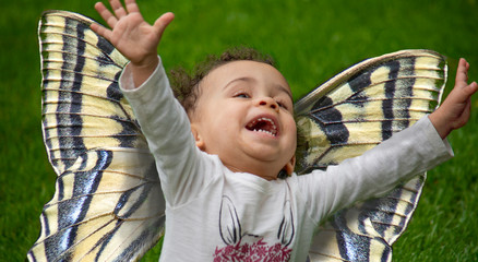 little butterfly girl