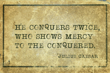 conquers twice Caesar