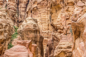 wilderness rocky cliffs of sand stone canyon nature site 