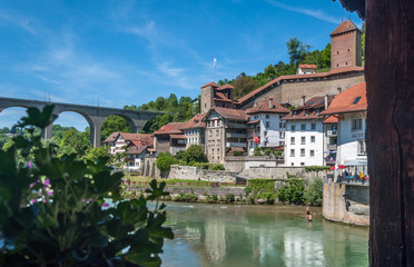 Fototapeta na wymiar Fribourg en Suisse