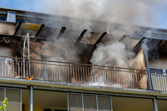 Berlin, Land Berlin, 08.06.2018 ein Wohnungsbrand in einem Hochhaus (redaktionell)	