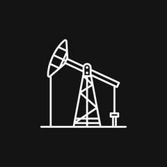 Oil pump icon logo, illustration, vector sign symbol for design