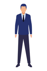 business man avatar cartoon character