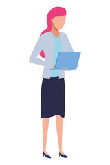 business woman avatar cartoon character