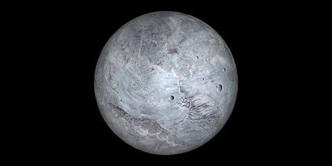 Eris dwarf planet space black background