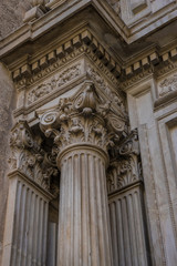 Corinthian columns. Assumption of the Virgin Cathedral (Santa Iglesia Catedral - Museo Catedralicio), Jaen, Andalucia, Spain