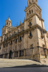 Obraz premium Bell tower, Cathedral (Santa Iglesia Catedral - Museo Catedralicio), Jaen, Andalucia, Spain
