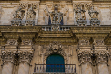 Main facade of the Cathedral of Jaen in Andalucia, Spain