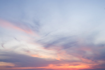 Fototapeta na wymiar Dramatics sunset sky for background
