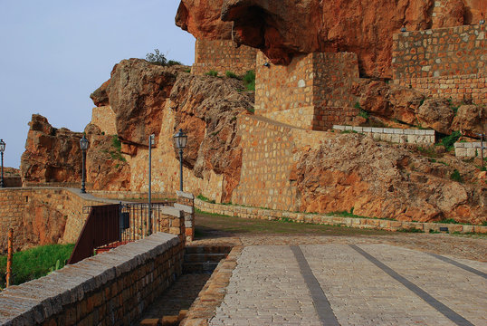 The characteristic medieval village of Pollina, a beautiful town in the Sicilian province of Palermo, called the balcony on the Tyrrhenian Sea.