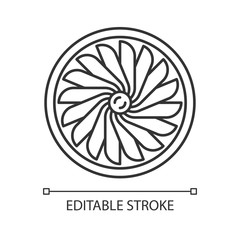 Plane turbine linear icon © IMG visuals icons