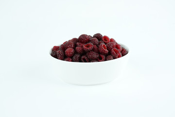 Fresh raspberry, Delicious raspberry isolated on color background