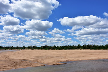 river in dry african landcape in South Africa