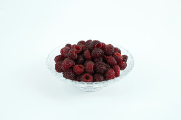 Fresh raspberry, Delicious raspberry isolated on color background
