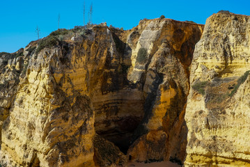 mountain cliffs background algarve
