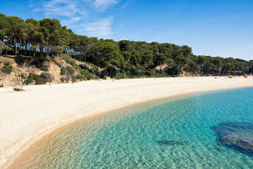 Fanals Beach in Lloret de Mar, Costa Brava of Catalonia, Spain