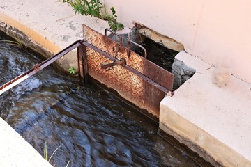 The lei water system channels water from the Swartberg mountains to the town of Prince Albert in...