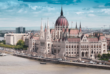 Fototapeta na wymiar Parliament in Budapest, Hungary