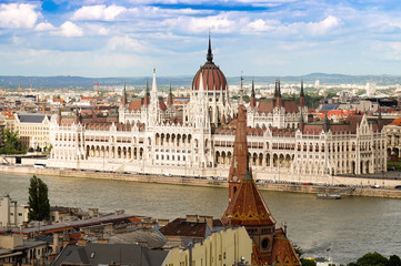 Obraz premium Parliament in Budapest, Hungary