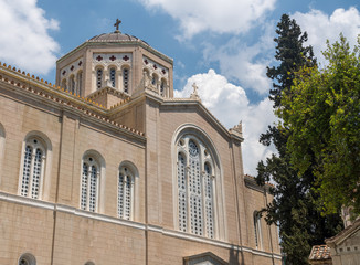 Exterior of Metropolitan Cathedral in Athens