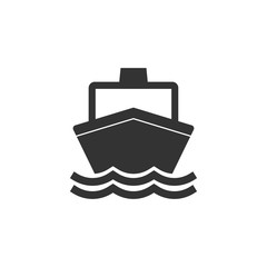 Boat, sail, sailing, ship, yacht icon. Vector illustration, flat design.