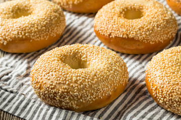 Homemade Sesame Seed Bagels