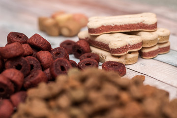 Pet food, snacks for dogs