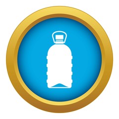 Big bottle icon blue vector isolated on white background for any design